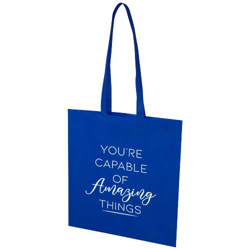 EcoSeal tradycyjna torba na zakupy z włókniny z recyklingu o pojemności 6 l z certyfikatem GRS Błękit królewski 13010553 (1)