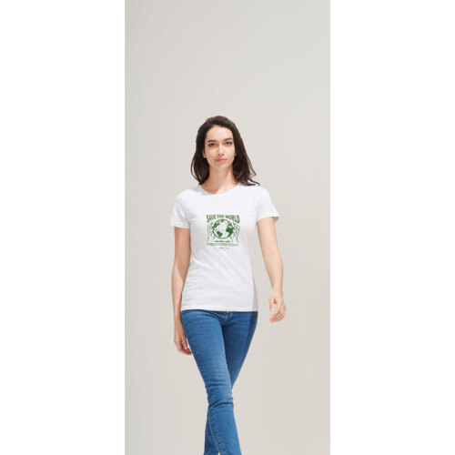 REGENT Damski T-Shirt 150g lemon S01825-LE-S (3)