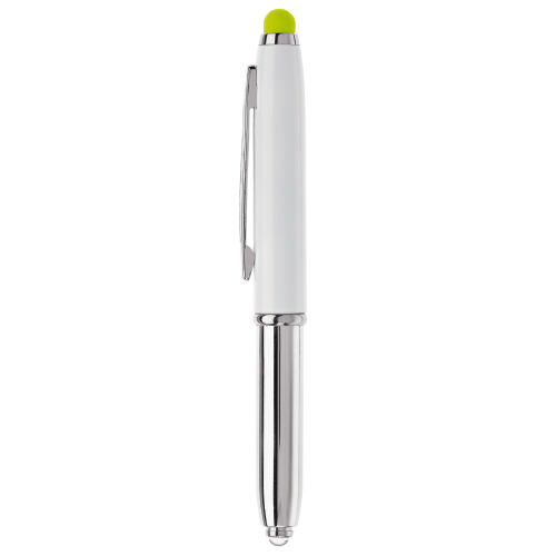 Długopis Stylus Shine+rysik Biały / jasnozielony LT87794-N0132 (3)