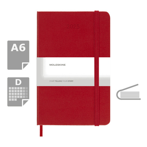 Kalendarz MOLESKINE Czerwony VM292-05/2026 