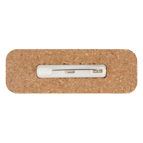 Identyfikator z korka z przypinką Naturalny LT99720-N0094 (3)