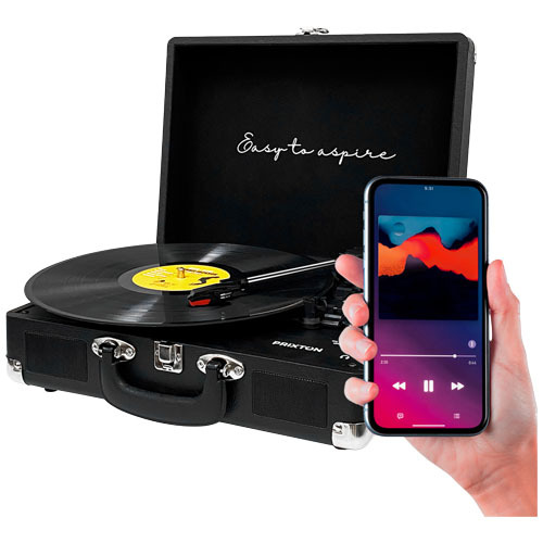Prixton odtwarzacz płyt winylowych i plików MP3 VC400 Czarny 1PA05290 (3)