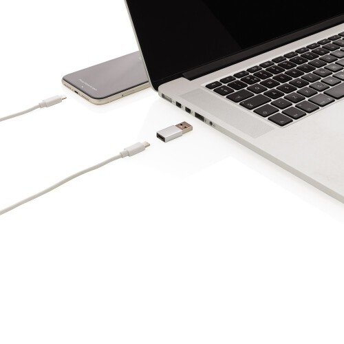 Adapter USB A do USB C srebrny P300.152 (2)
