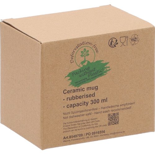 Kubek ceramiczny soft touch 300 ml RONALD Szary 8549707 (9)