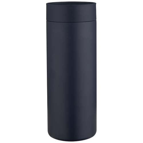 Illuminate butelka na wodę ze stali nierdzewnej z recyklingu o podwójnych ściankach i 3-częściowym zestawie zakrętek o pojemności 650 ml z certyfikatem RCS Granatowy 10089055 (4)