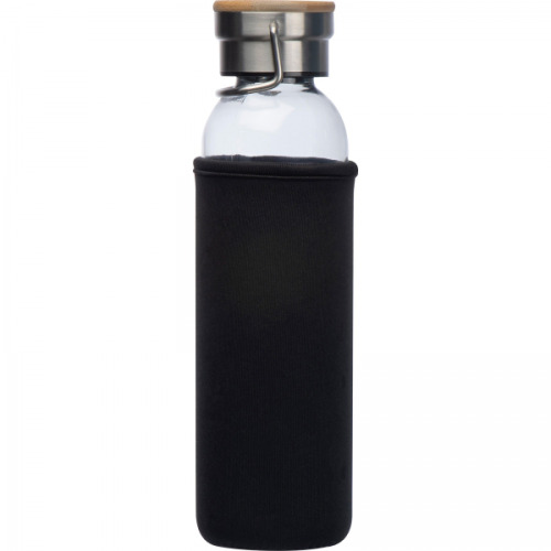 Butelka szklana z pokrowcem 600 ml RAMONA Czarny 6318103 (5)