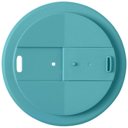 Kubek Americano® Eco z recyklingu o pojemności 350 ml z pokrywą odporną na zalanie Błękitny 21042551 (4)