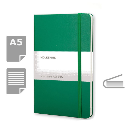 MOLESKINE Notatnik ok. A5 Zielony VM301-06 (10)