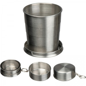 Kubek stalowy składany 250 ml HEATHER Szary