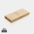 Bambusowy, bezprzewodowy power bank 8000 mAh, ładowarka bezprzewodowa 5W Brązowy P322.359 (10) thumbnail