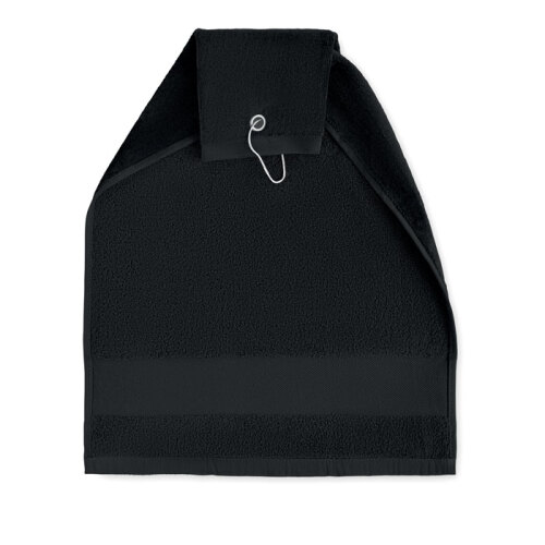 Bawełniany ręcznik golfowy czarny MO6525-03 (3)