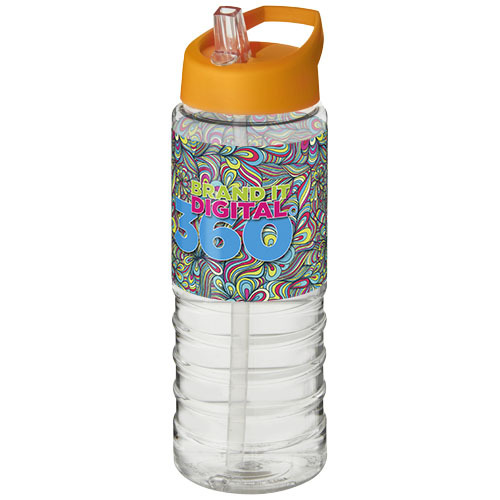 Bidon H2O Treble o pojemności 750 ml z wieczkiem z dzióbkiem Przezroczysty 21087709 (1)