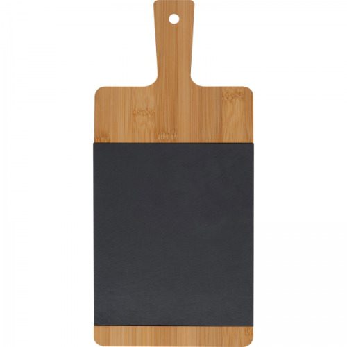 Deska kuchenna bambusowa z łupkiem GEMMA Beżowy 8386413 