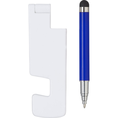 Stojak na telefon, długopis, touch pen granatowy V2872-04 (1)