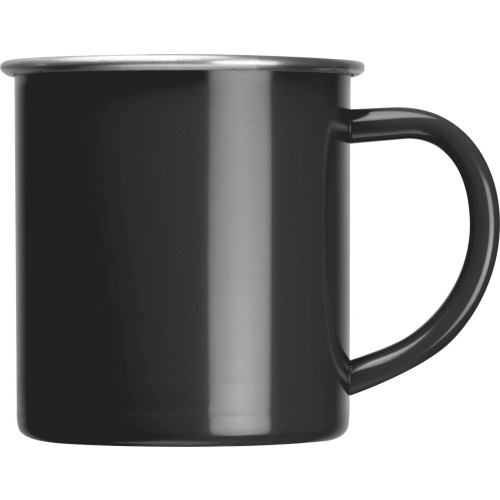 Kubek stalowy 350 ml TREZZO Czarny 438003 (2)