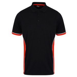 Koszulka Polo Męska Sportowa - Black & Red