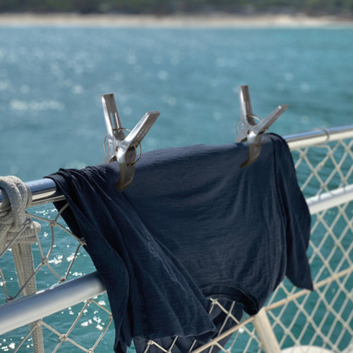 Klamerki do wieszania ubrań 2 szt. VIGO Szary 097407 (2)