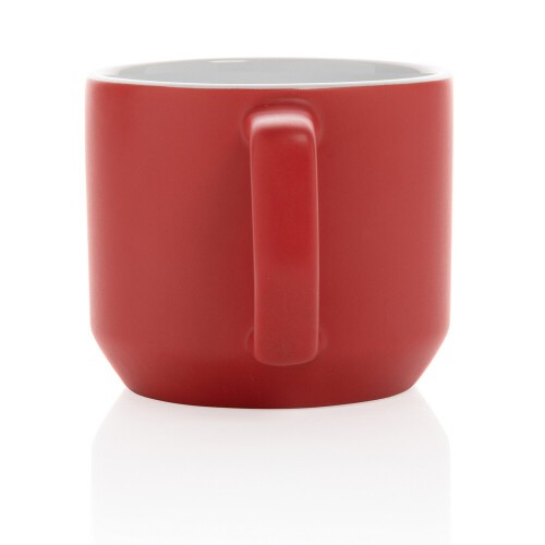 Kubek ceramiczny 350 ml czerwony P434.044 (3)