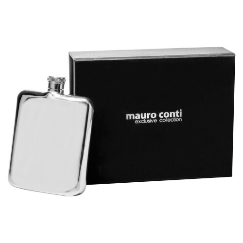 Piersiówka Mauro Conti 210 ml srebrny V4830-32 