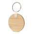 Bambusowy okrągły brelok do kluczy Naturalny LT99716-N0094  thumbnail