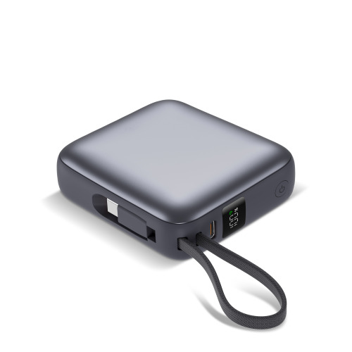 Nova Powerbank 22,5 W Power Delivery z wbudowanymi kablami 10 000 mAh Ciemnoszary LT95515-N0060 