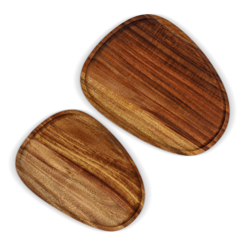 2-pak drewnianych tacek InSideOut o organicznym kształcie Drewniany LT57206-N0093 (4)