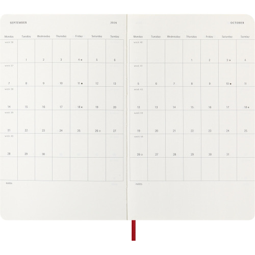 Kalendarz MOLESKINE Czerwony VM398-05/2026 (6)