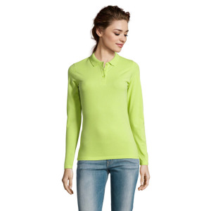 PERFECT Damskie LSL POLO180 Apple Green