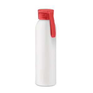 Butelka aluminiowa 600ml biały/czerwony