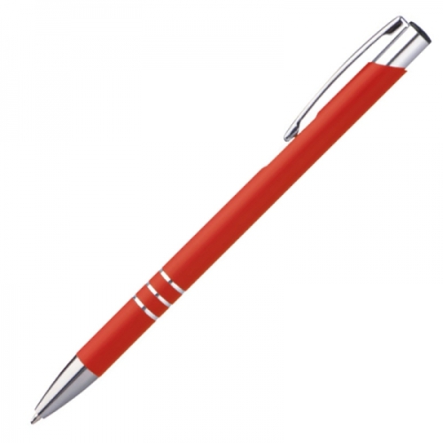 Długopis metalowy soft touch NEW JERSEY czerwony 055505 (2)