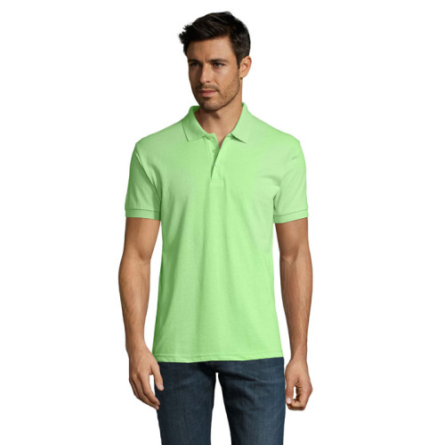 PRIME Męskie polo 200g Apple Green S00571-AG-M 