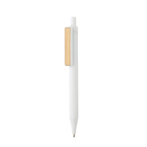 Długopis z bambusowym klipem, RABS biały