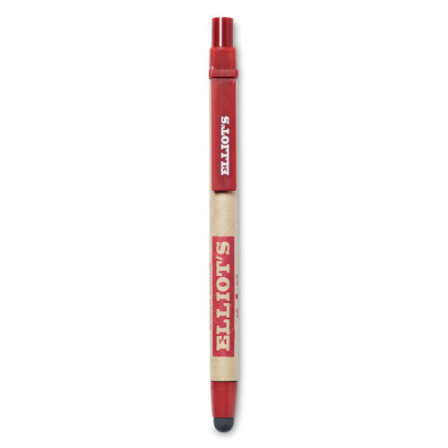 Dotykowy długopis z recyklingu czerwony MO8089-05 (5)