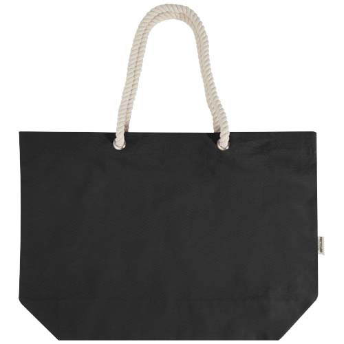 Florida torba plażowa o gramaturze 270 g/m² wykonana z materiałów z recyklingu z certyfikatem GRS 18L Czarny 12074490 (2)