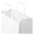 Kraft torba papierowa 80 g/m2 z płaskimi uchwytami — 25 x 15 x 32 cm Biały 1PQ01201 (3) thumbnail