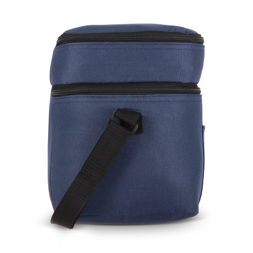 R-PET 600D Dwukomorowa torba chłodząca 30 x 20 x 24 cm 12L Ciemnoniebieski LT95393-N0010 (4)