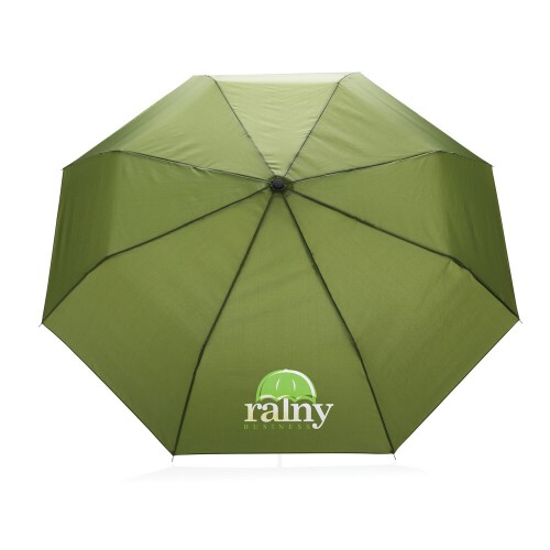 Mały parasol automatyczny 21" Impact AWARE rPET zielony P850.587 (4)