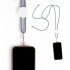 Smycz z uchwytem na telefon z RPET / Daily Light Grey IP14086495 (2) thumbnail