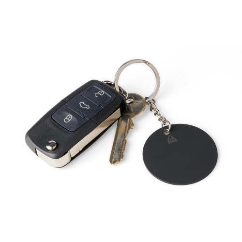 Okrągły brelok do kluczy "piłka nożna" Czarny VB132-03 (3)