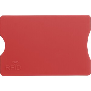 Etui na karty kredytowe z ochroną RFID czerwony
