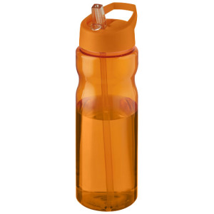 Bidon H2O Base® o pojemności 650 ml z wieczkiem z słomką Pomarańczowy