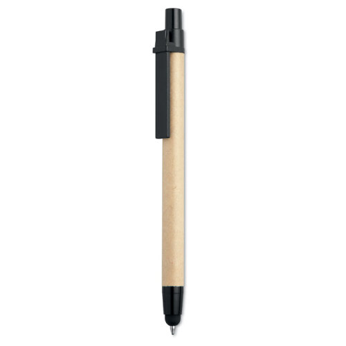 Dotykowy długopis z recyklingu czarny MO8089-03 