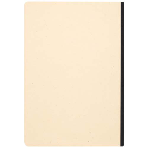 Liliana notatnik A5 z trzciny cukrowej z miękką okładką z RPET Czarny 10612590 (3)