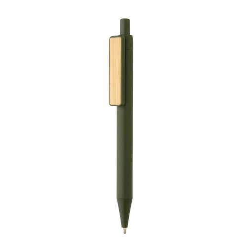 Długopis z bambusowym klipem, RABS zielony P611.087 
