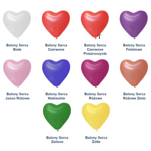Balon lateksowy serce