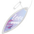 RFX™ reflective odblaskowa zawieszka z PVC, elipsa Biały 1PR11201 (1) thumbnail