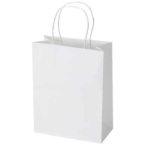 Kraft - torba papierowa z tektury 120 g/m² ze skręcanymi uchwytami – 18 x 9 x 23 cm Biały 1ZM02101 (2)