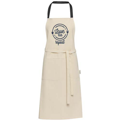 Nia fartuch z bawełny z recyklingu 200 g/m² Czarny 11332590 (1)