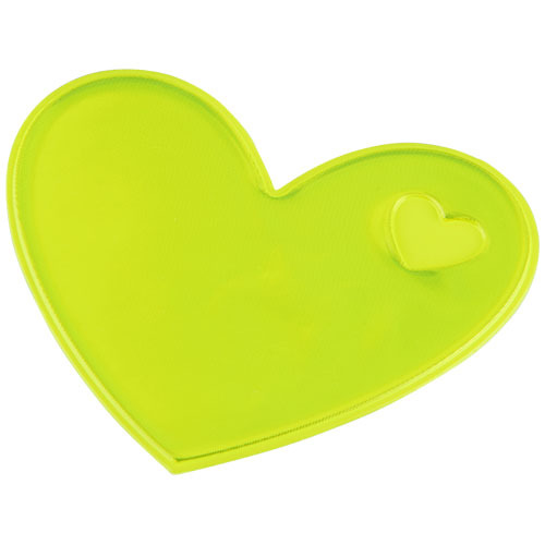Naklejki odblaskowe serca Neonowy żółty 1PR03806 