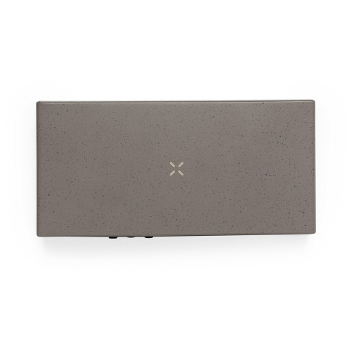 Ładowarka bezprzewodowa 10W z łusek kawowych i bawełny z recyklingu, wielofunkcyjny zegar cyfrowy Brązowy V1344-16 (4)